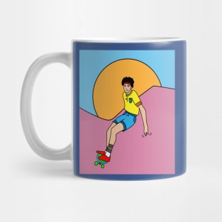 Retro Skateboarder Mug